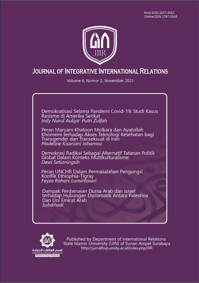 					View Vol. 6 No. 2 (2021): Journal of Integrative International Relations
				