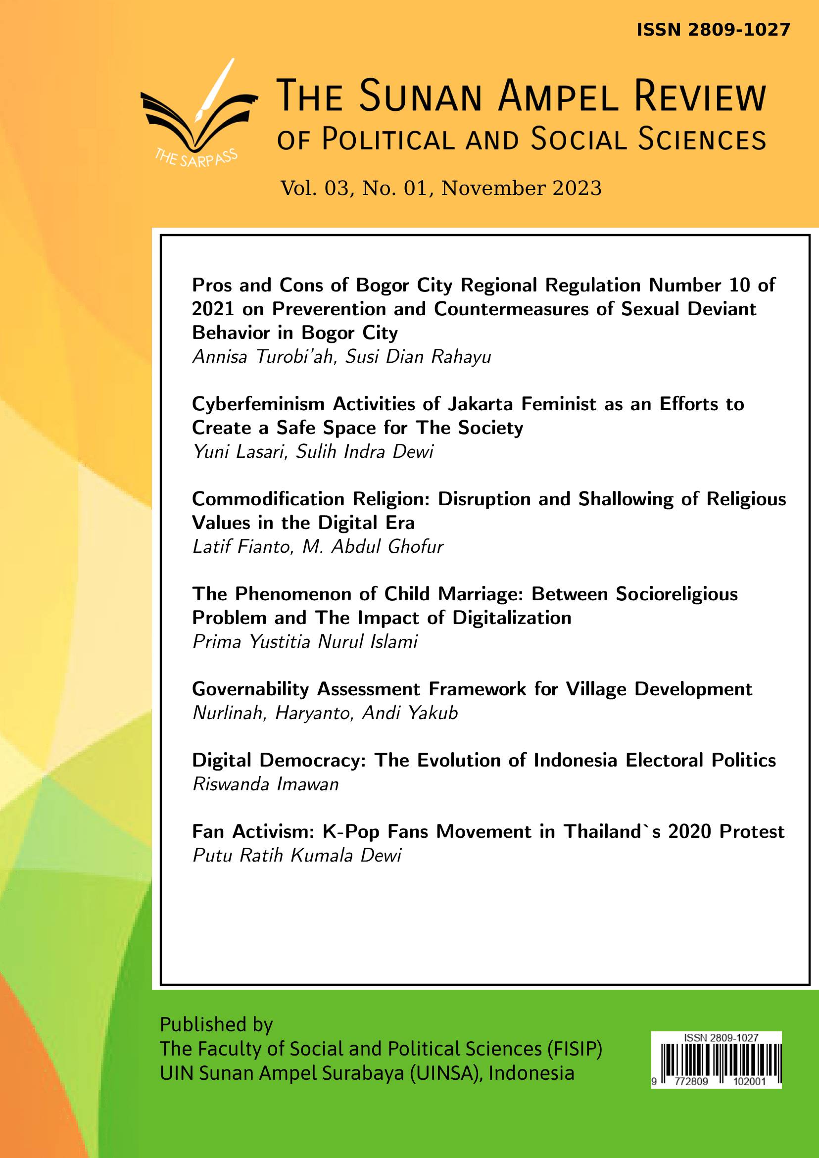 					View Vol. 3 No. 1 (2023): The Sunan Ampel Review of Political and Social Sciences
				